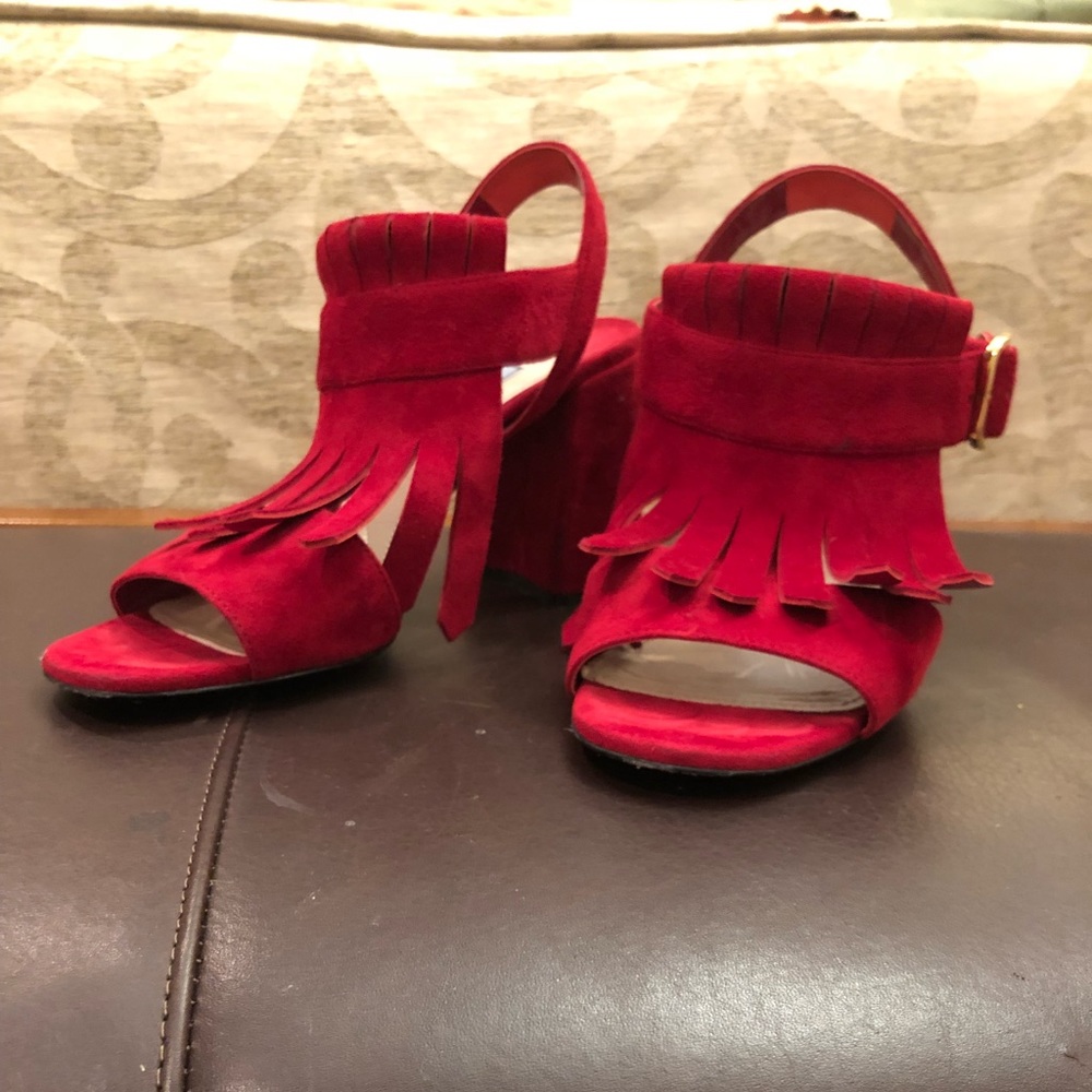 Red Prada Sandal Wedge size 37.5